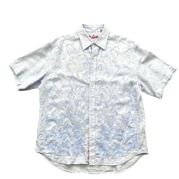Robert Graham Blue Casual Button Down Shirt in Size 2XL - Picture 1 of 12